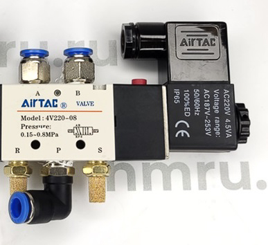 Пневмораспределитель 4V210-08/220V для DZ-800W QF HVT-550/DZF-5050 Hualian - Купить с доставкой по всей России
