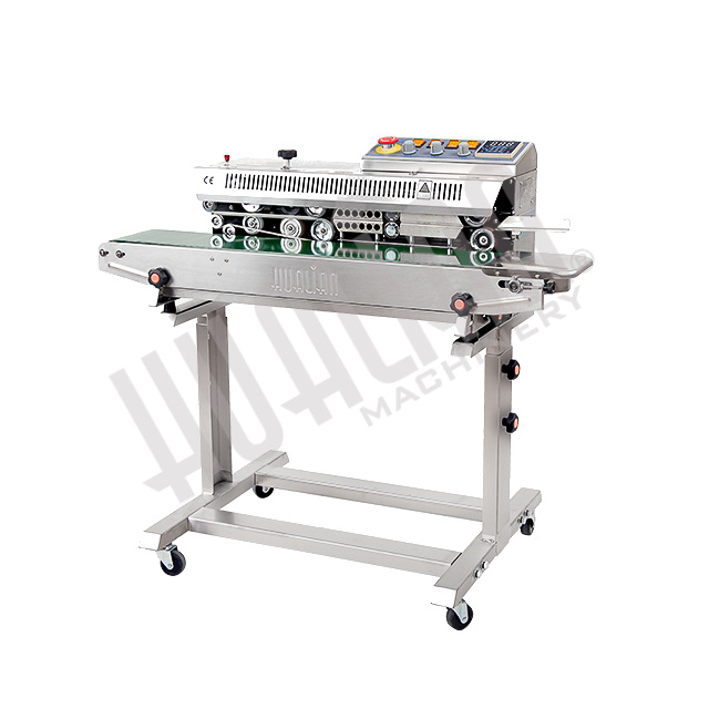 Роликовый конвейерный запайщик горизонтальный на консоли FRBM-810III SS (нерж.) Hualian - Купить с доставкой по всей Беларуси