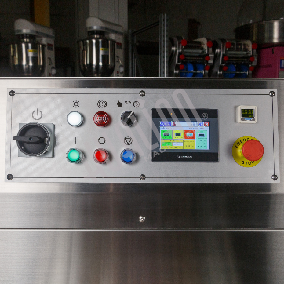 Полуавтоматический запайщик лотков (4 лотка,187*137*40) HVT-550M/4 (нерж., СКИН) Hualian - Купить с доставкой по всей Беларуси