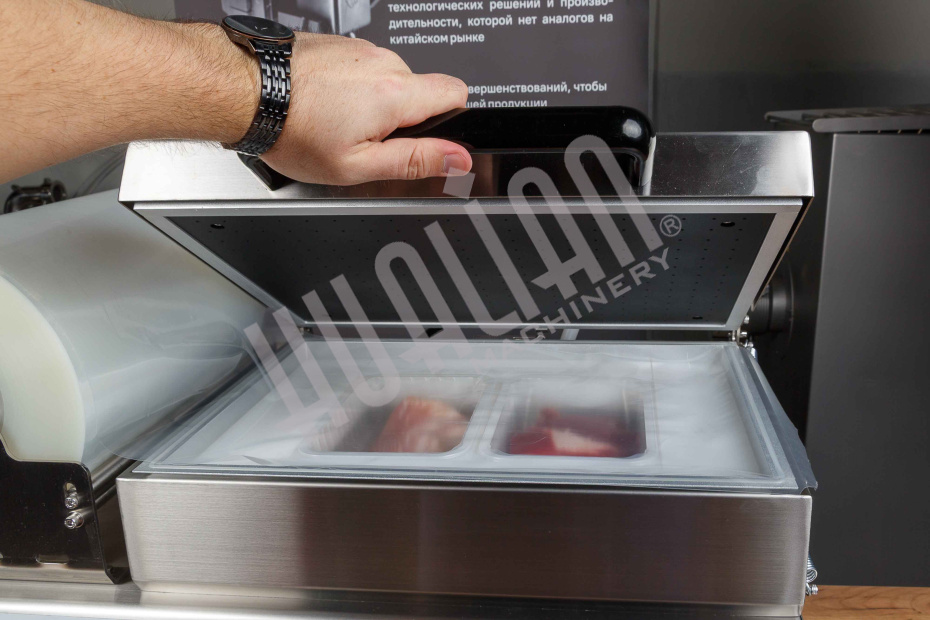 Скин-упаковочная машина HLV-300VST NEW на два лотка (глубина лотка 55 мм) Hualian - Купить с доставкой по всей Беларуси