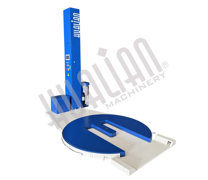 Паллетоупаковщик HL-1650F Pro с E-платформой с моторизированной кареткой с престрейчем Hualian - Купить с доставкой по всей Беларуси