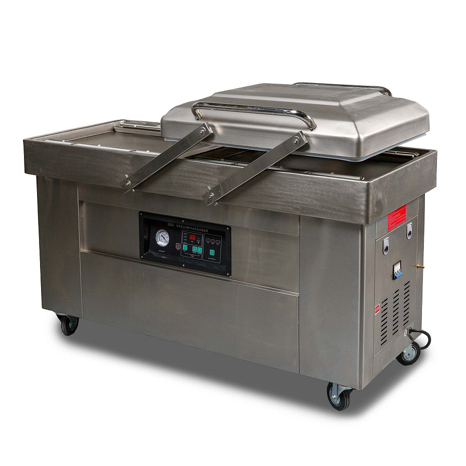 Напольная двухкамерная вакуум-упаковочная машина DZQ-600/2SB (нерж., газ) Эко Hualian - Купить с доставкой по всей России - 3