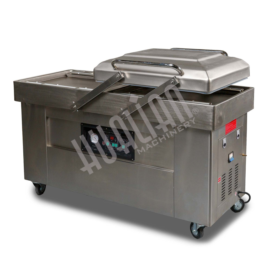 Напольная двухкамерная вакуум-упаковочная машина DZQ-600/2SB SS Hualian - Купить с доставкой по всей Беларуси