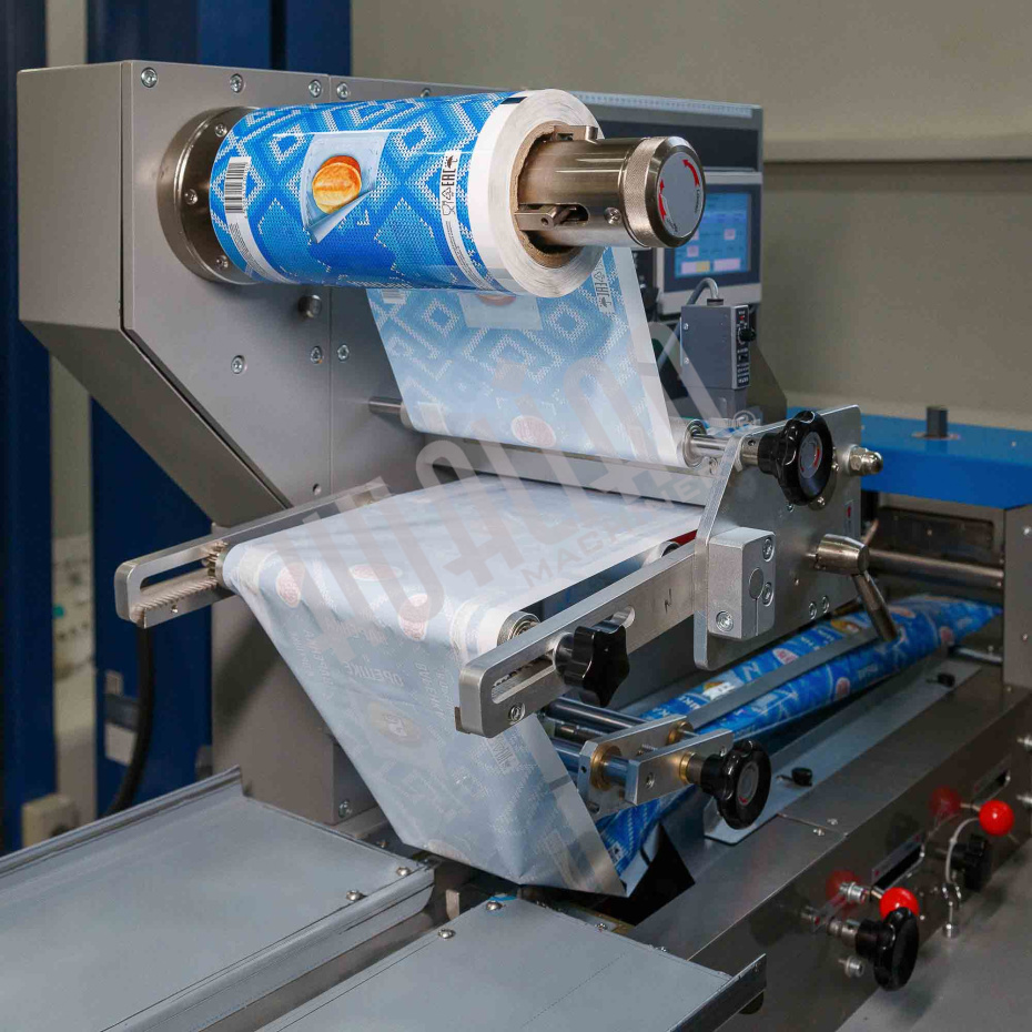 Автоматическая горизонтальная упаковочная машина DXDZ-250D NEW (1 нож, bag L 120-280mm, S 250mm, H - 40 mm) Hualian - Купить с доставкой по всей Беларуси