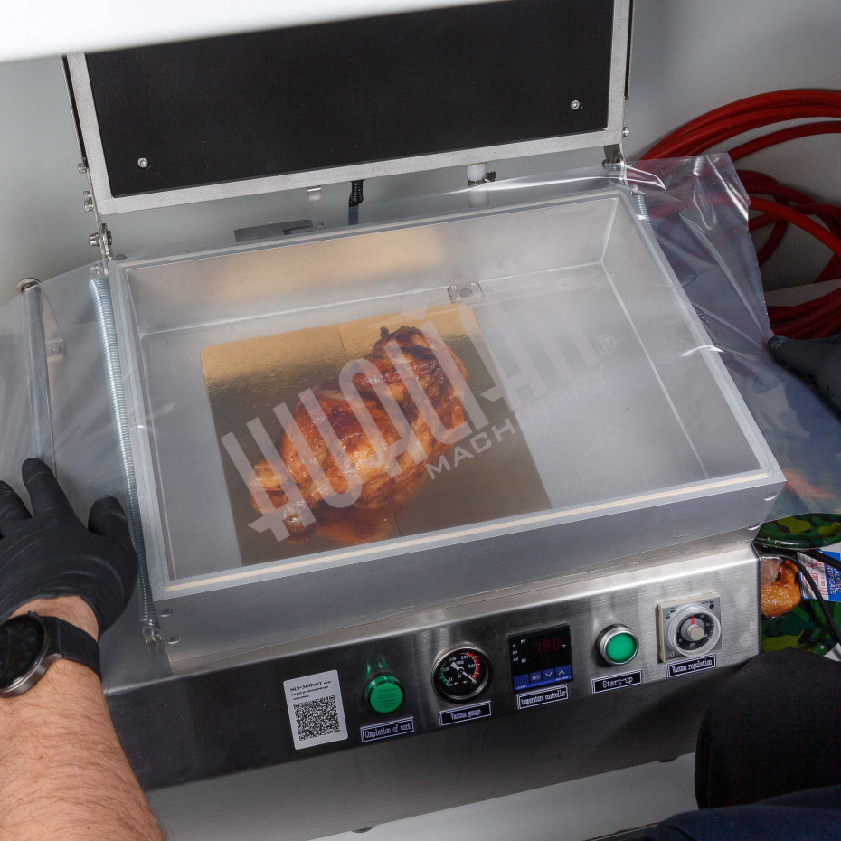 Ручной вакуумный пищевой скин-упаковщик HLV-300VST (глубина лотка 55 мм,2 лотка) PREMIUM Hualian - Купить с доставкой по всей Беларуси