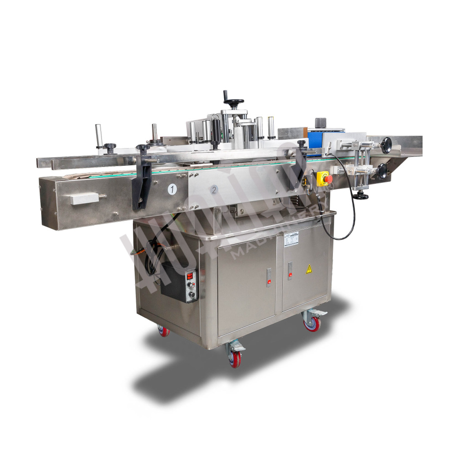 Напольный автоматический этикетировщик для круглой тары с датером HLMT-200D Hualian - Купить с доставкой по всей Беларуси