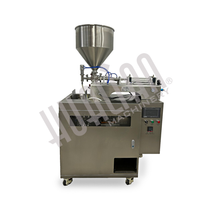 Мини дой-пак линия с поршневым дозатором HLDX-9018G Hualian - Купить с доставкой по всей Беларуси