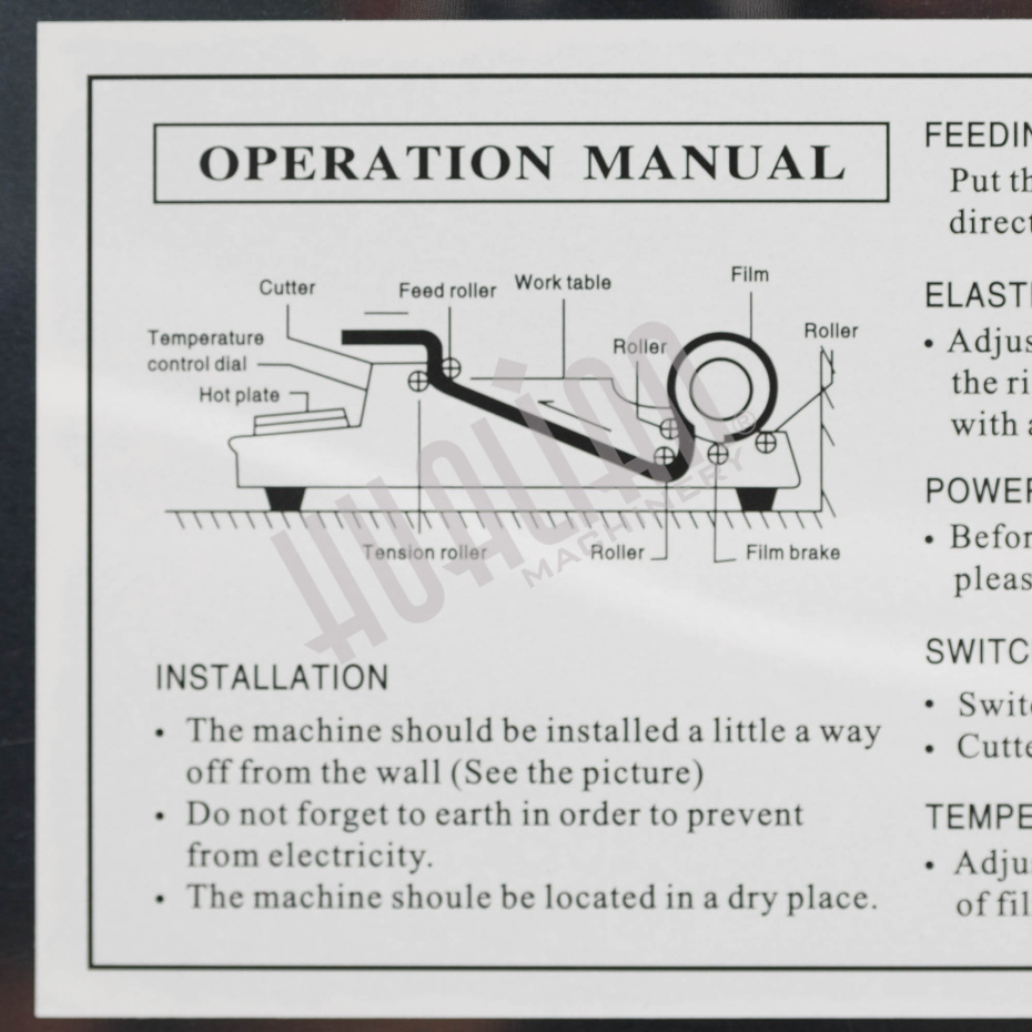 Ручное устройство для упаковки в пищевую стрейч-пленку (горячий стол) HW-450E Hualian - Купить с доставкой по всей Беларуси