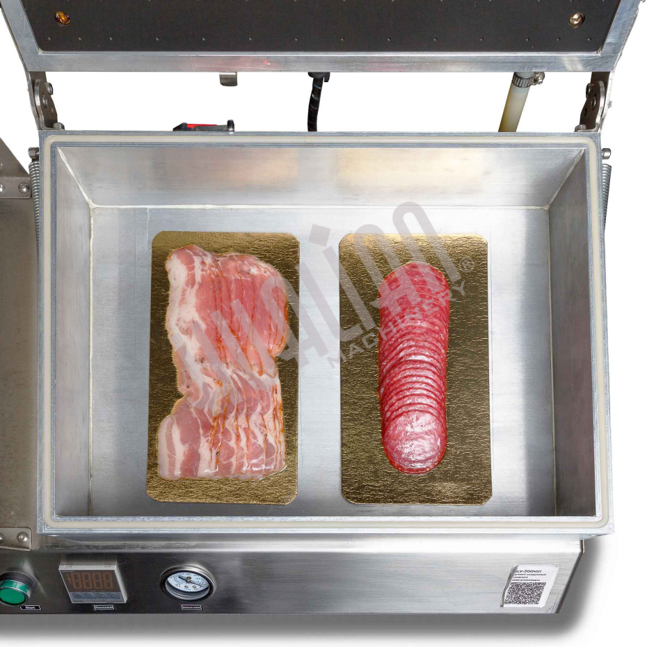 Скин-упаковочная машина HLV-300VST NEW на два лотка (глубина лотка 40 мм) Hualian - Купить с доставкой по всей Беларуси