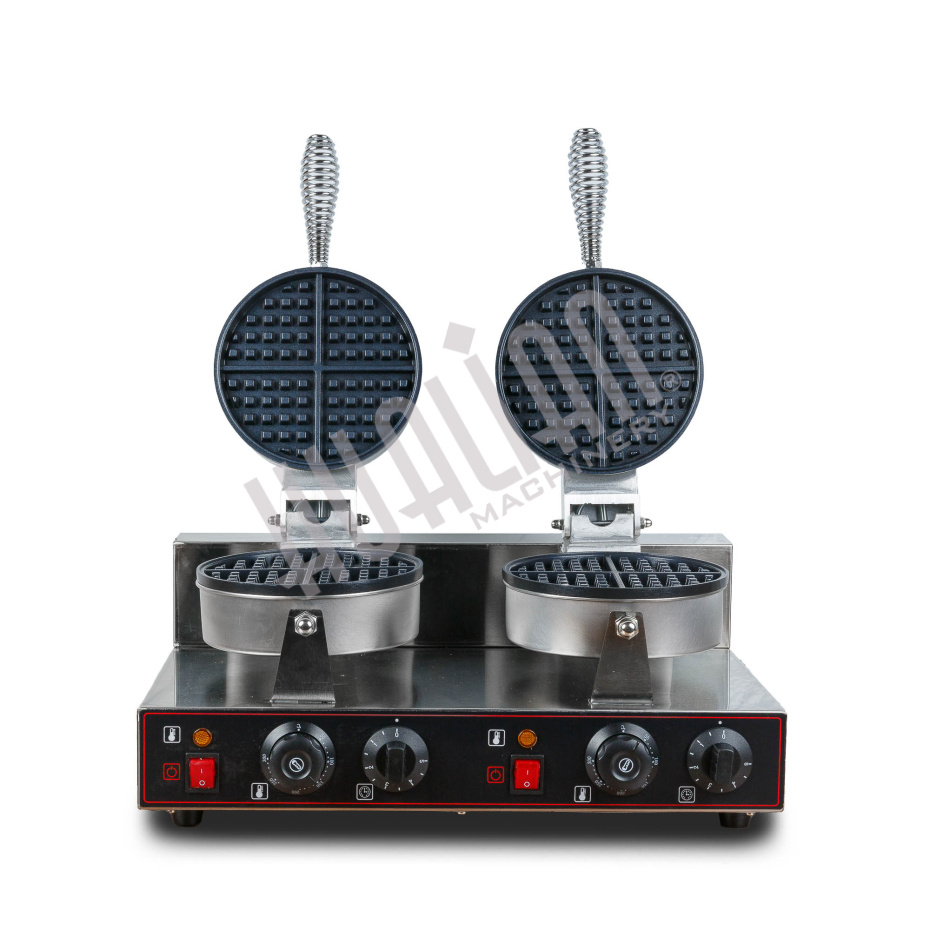 Вафельница для объемных вафель HWB-2 (2 секции, круг) Hualian - Купить с доставкой по всей Беларуси