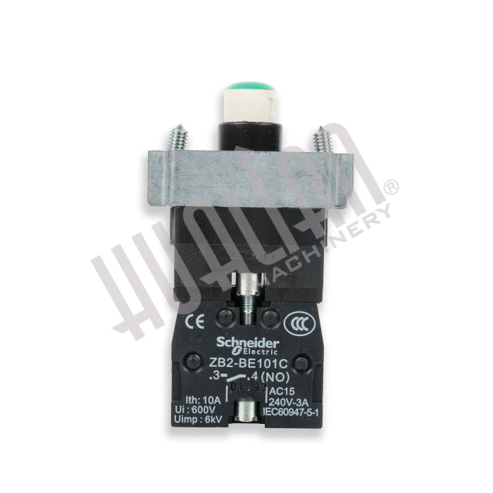 Кнопка с подсветкой (контактная группа, НР, зеленая) (панель управления BSF-5640LG) Hualian - Купить с доставкой по всей Беларуси