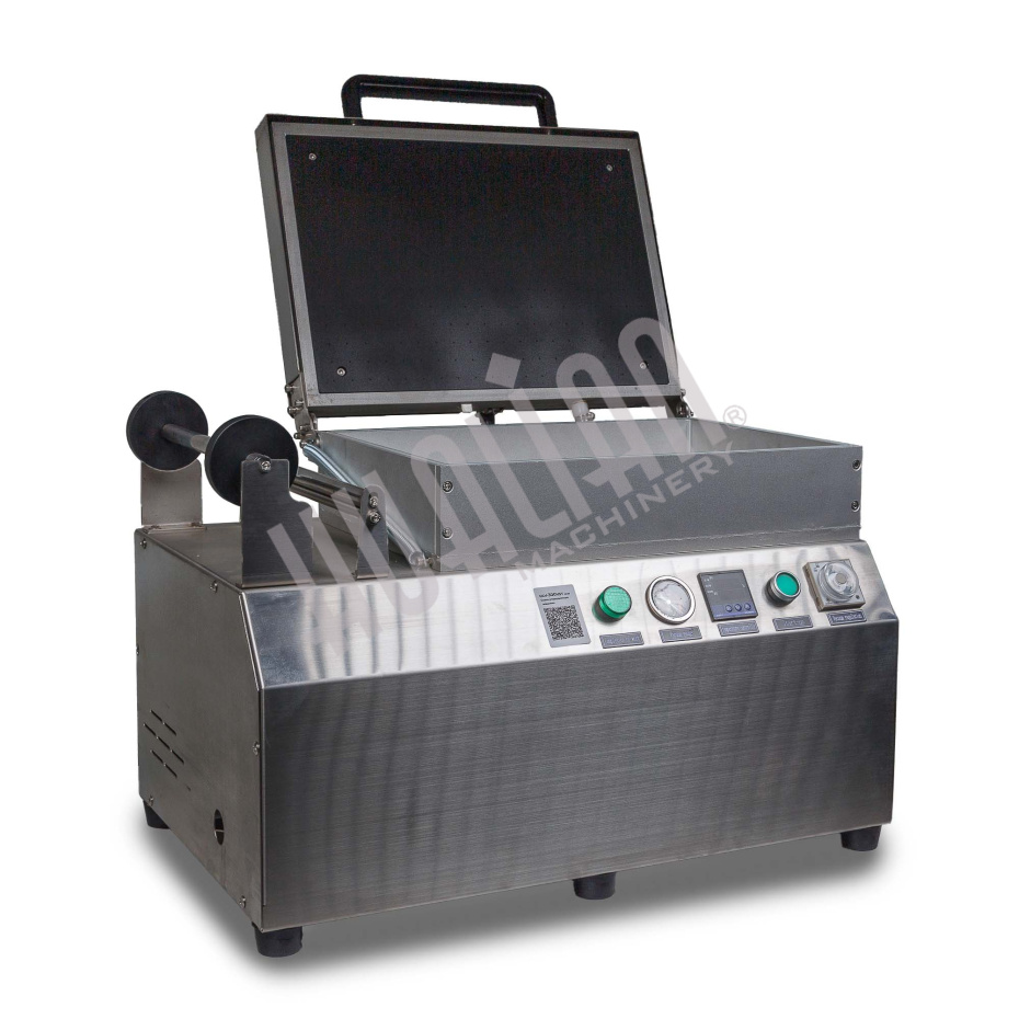 Ручной вакуумный пищевой скин-упаковщик HLV-300VST (глубина лотка 55 мм,2 лотка) PREMIUM Hualian - Купить с доставкой по всей Беларуси