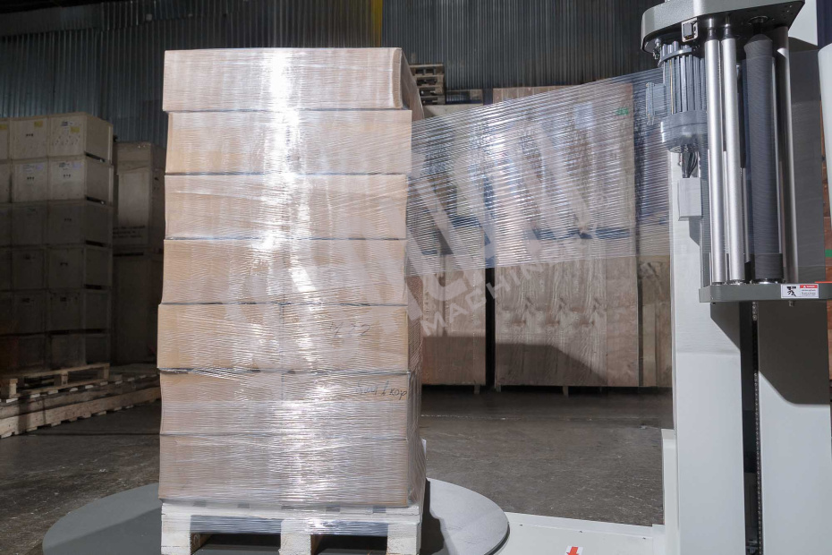 Паллетоупаковщик с моторизированной кареткой с престрейчем HL-1500 (Economical) Hualian - Купить с доставкой по всей Беларуси