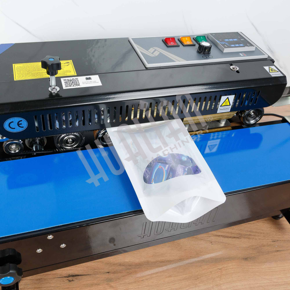 Роликовый (конвейерный) запайщик с правой подачей FRD-750E (горизонт.) Hualian - Купить с доставкой по всей Беларуси