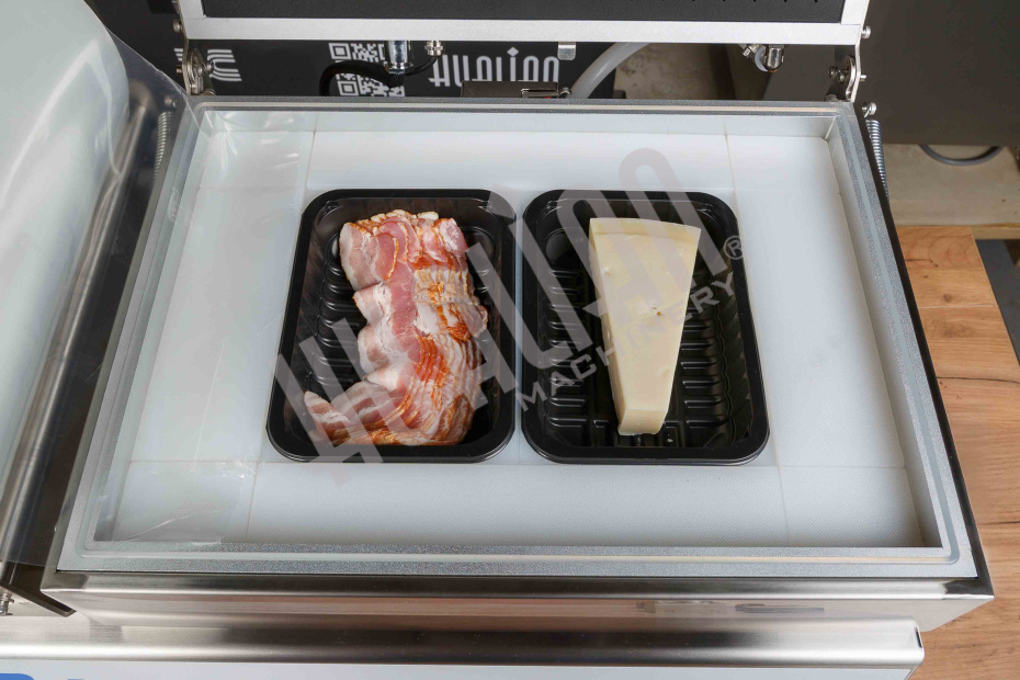 Скин-упаковочная машина HLV-300VST NEW на два лотка (глубина лотка 55 мм) Hualian - Купить с доставкой по всей Беларуси