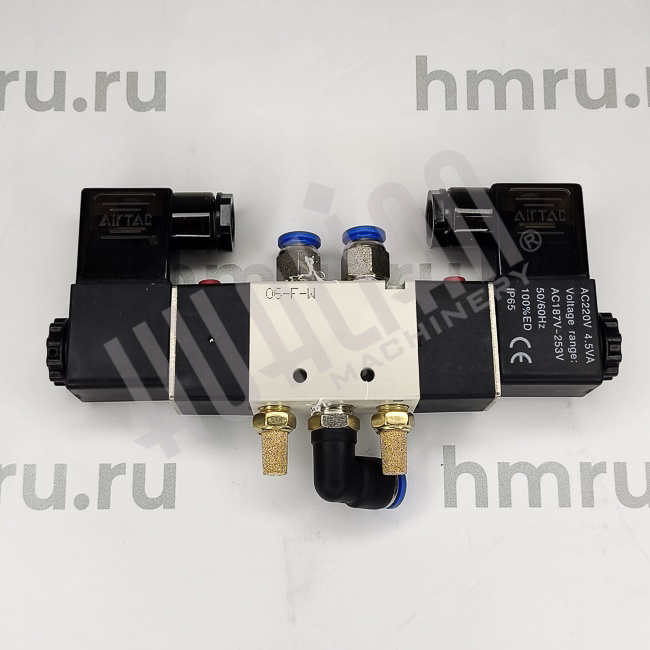Пневмораспределитель 4V220-08/220 (в комлекте с коннекторами 2 шт) Hualian - Купить с доставкой по всей Беларуси