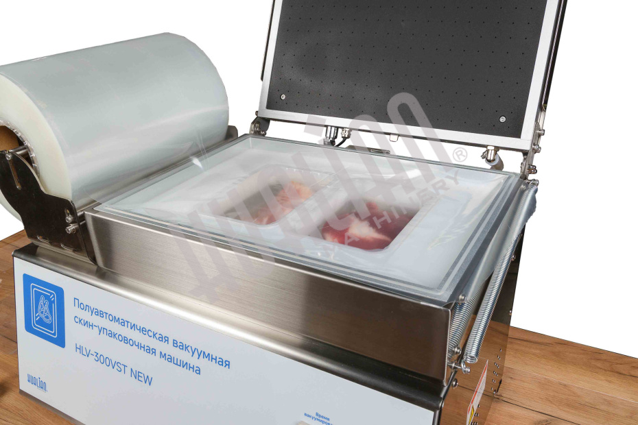 Скин-упаковочная машина HLV-300VST NEW на два лотка (глубина лотка 55 мм) Hualian - Купить с доставкой по всей Беларуси
