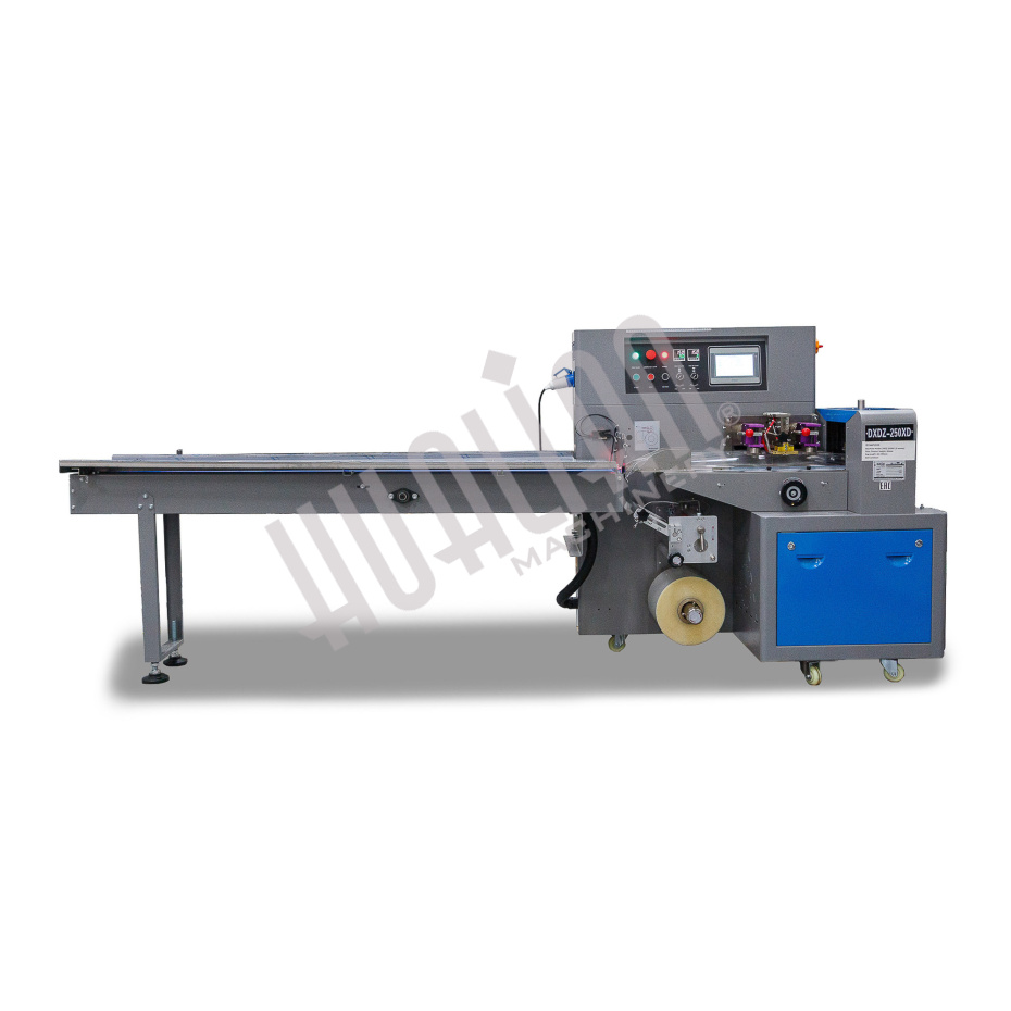 Горизонтальная упаковочная машина DXDZ-250XD (лент. 80 мм, рег. форм., S 250, L 120-280, H 60) Hualian - Купить с доставкой по всей Беларуси