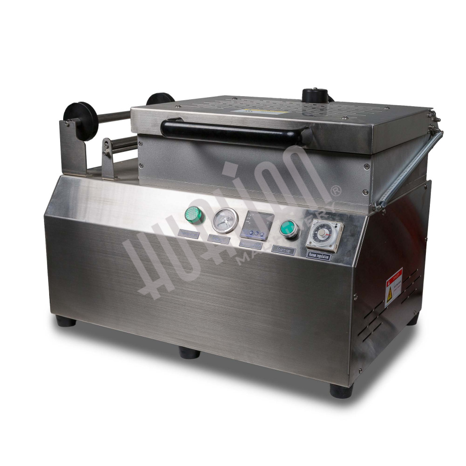 Ручной вакуумный пищевой скин-упаковщик HLV-300VST (глубина лотка 55 мм,2 лотка) PREMIUM Hualian - Купить с доставкой по всей Беларуси