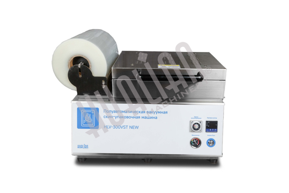 Скин-упаковочная машина HLV-300VST NEW на два лотка (глубина лотка 55 мм) Hualian - Купить с доставкой по всей Беларуси