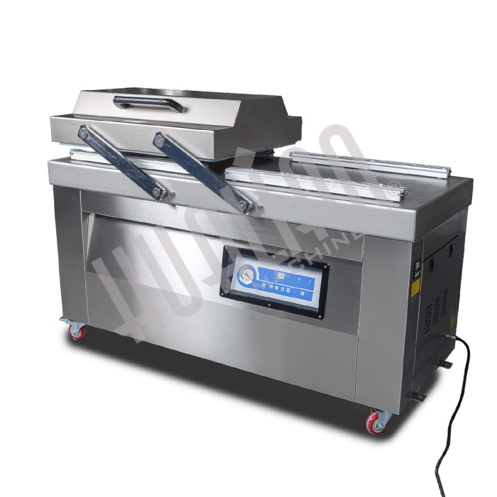 Напольная двухкамерная вакуум-упаковочная машина EV-62 (нерж) Hualian - Купить с доставкой по всей Беларуси