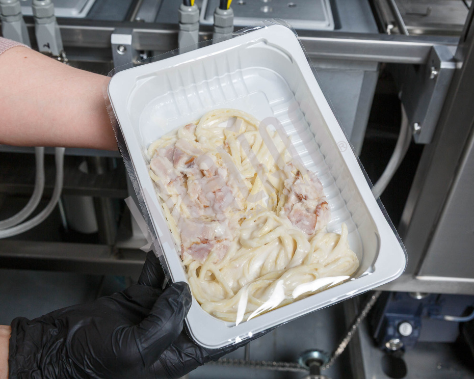 Автоматический запайщик лотков с функцией вакуумной газации HVT-450A/2 V2 (нерж., лоток 187*137) Hualian - Купить с доставкой по всей Беларуси