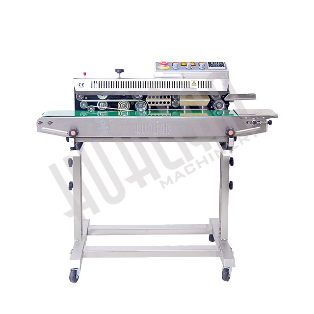 Роликовый конвейерный запайщик горизонтальный на консоли FRBM-810III SS (нерж.) Hualian - Купить с доставкой по всей Беларуси