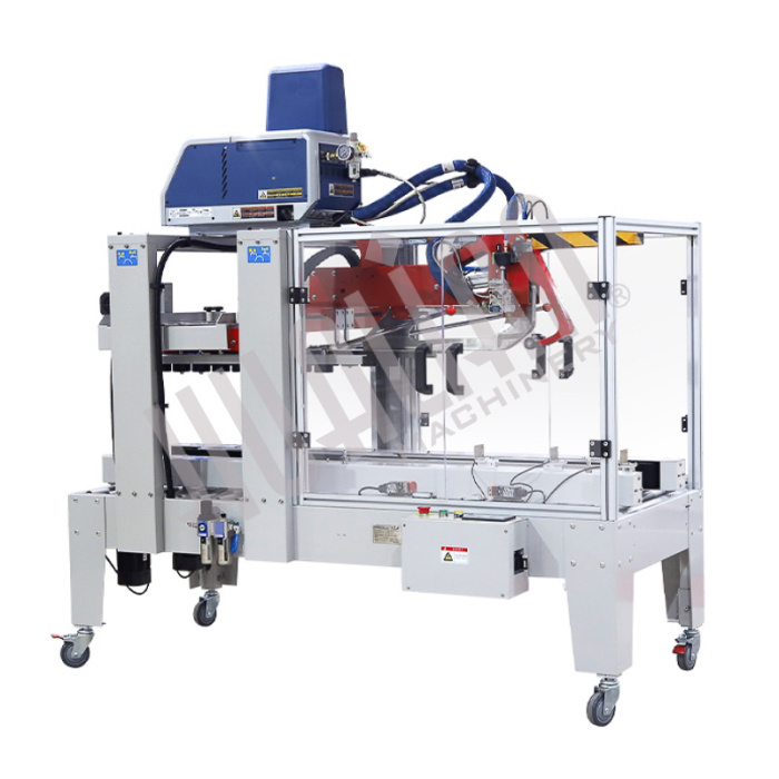 Автоматический заклейщик коробов FXJ-5050ZBR с нанесением клея-расплава Hualian - Купить с доставкой по всей Беларуси