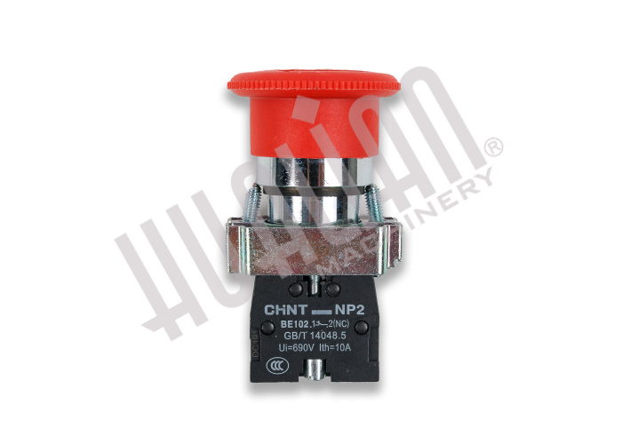 Кнопка аварийной остановки NP2-BS542 (DZQ-600L/S/DZF-5050/HVT-450R) Hualian - Купить с доставкой по всей Беларуси