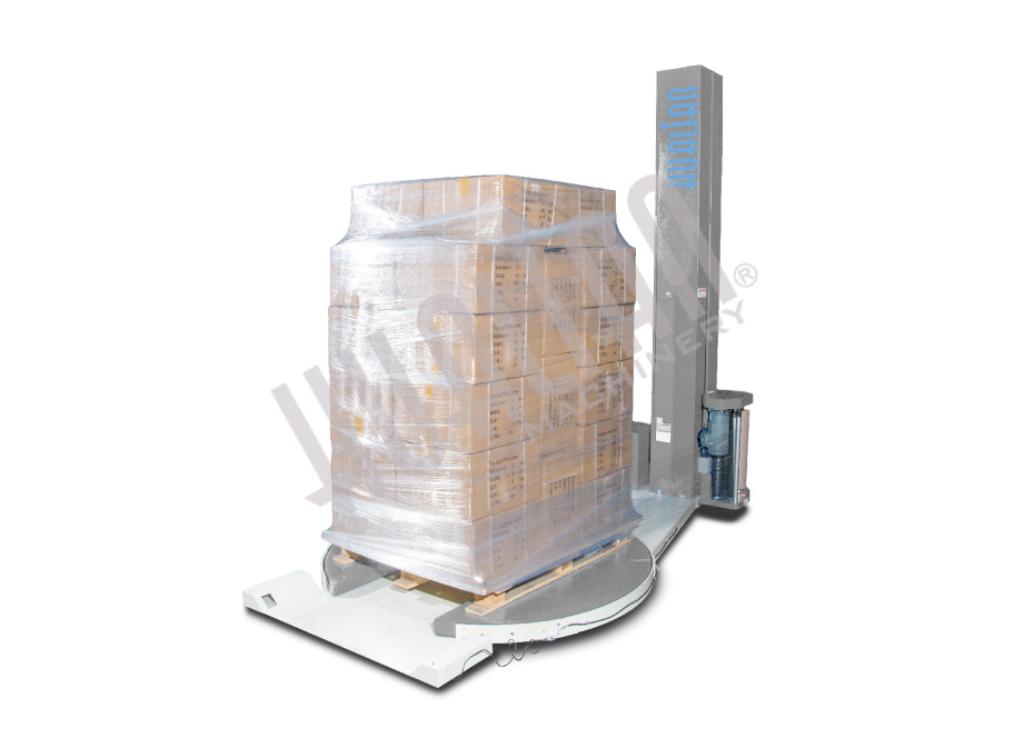 Паллетоупаковщик HL-1650F Economical с E-платформой с моторизированной кареткой с престрейчем Hualian - Купить с доставкой по всей Беларуси