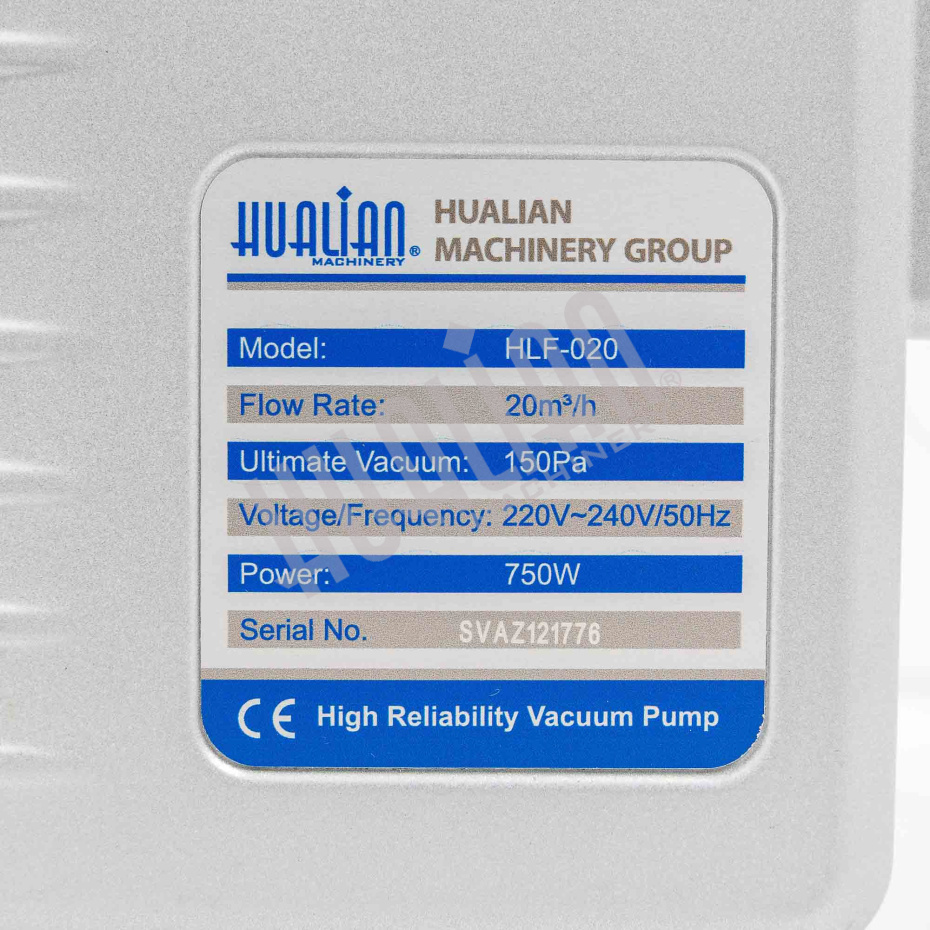 Вакуумный насос HLF-20 (HM), в сборе с двигателем, 20 м³/ч, 220 В для DZ, HVC, HVT, TB Hualian - Купить с доставкой по всей Беларуси