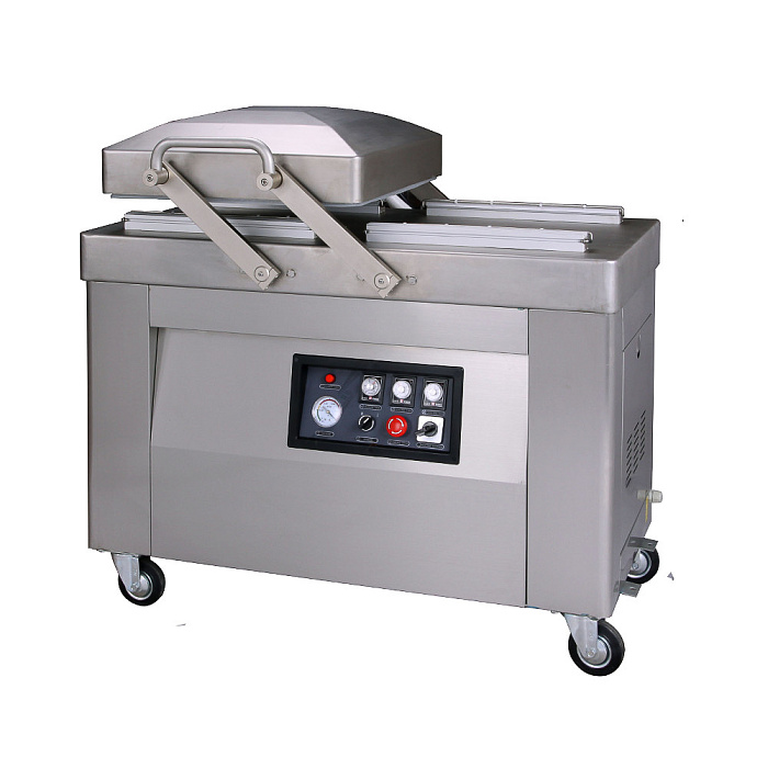 Напольный вакуумный упаковщик HVC-410S/2B-G (DZQ-410/2SB) (нерж., газ) Hualian - Купить с доставкой по всей России
