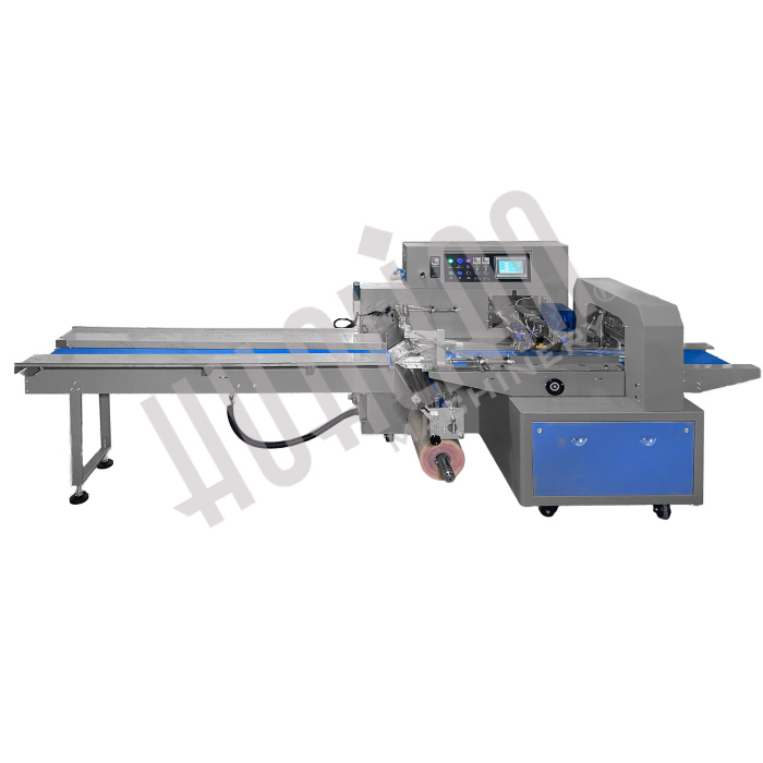 Горизонтальная упаковочная машина DXDZ-600XD с откачкой воздуха (3 servo, лент. 280 мм, min bag L 180, H max. 100) Hualian - Купить с доставкой по всей Беларуси