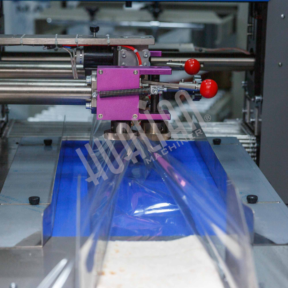 Горизонтальная упаковочная машина DXDZ-600XD (лент. 250 мм, рег.форм., S 400, L 180-500, H-120, трансп.попереч.запайки) Hualian - Купить с доставкой по всей Беларуси