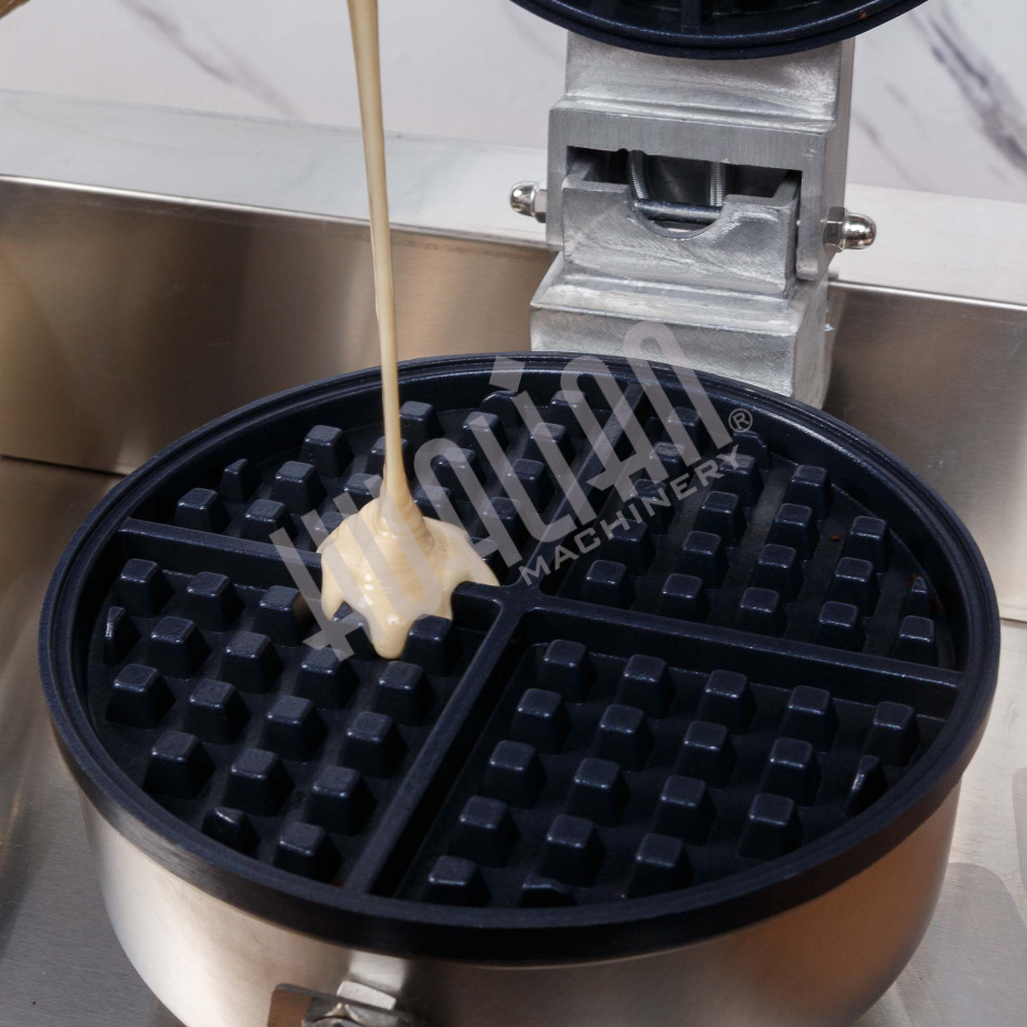 Вафельница для объемных вафель HWB-2 (2 секции, круг) Hualian - Купить с доставкой по всей Беларуси