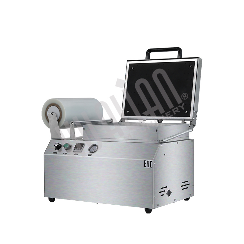 Скин-упаковочная машина HLV-300VST NEW на два лотка (глубина лотка 40 мм) Hualian - Купить с доставкой по всей Беларуси