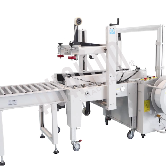 Полуавтоматический заклейщик коробов FXJ-5050L Hualian - Купить с доставкой по всей Беларуси