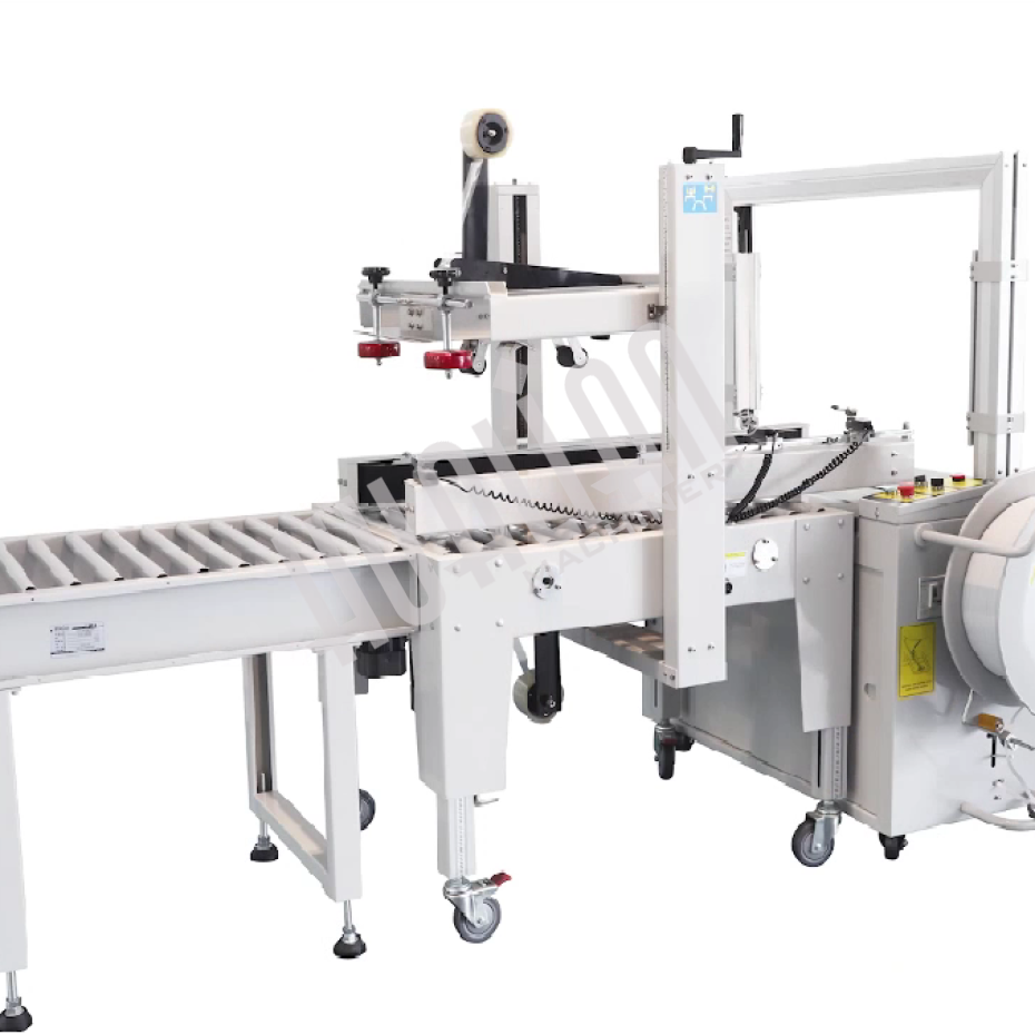 Полуавтоматический заклейщик коробов FXJ-5050L Hualian - Купить с доставкой по всей Беларуси