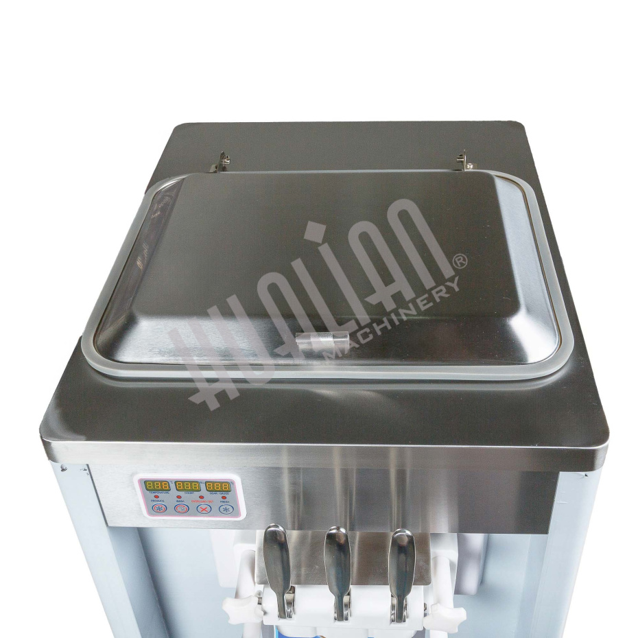 Фризер для мягкого мороженого HIM-03 с функцией ночного хранения и помпой (3 рожка) Hualian - Купить с доставкой по всей Беларуси
