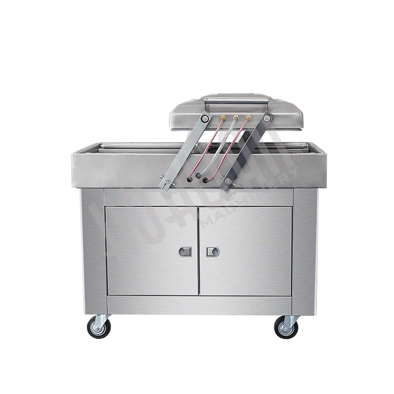 Напольная двухкамерная вакуум-упаковочная машина DZ-400/2SB SS (нерж.) Hualian - Купить с доставкой по всей Беларуси