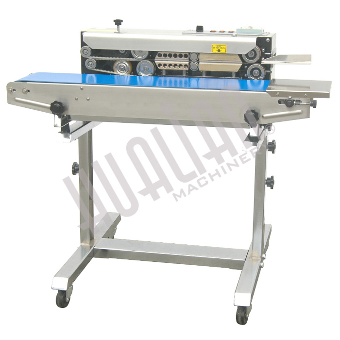 Роликовый конвейерный запайщик горизонтальный на консоли FRB-770III SS (нерж.) Hualian - Купить с доставкой по всей Беларуси