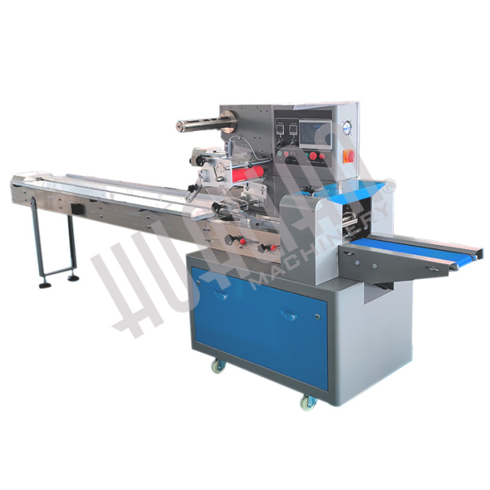 Горизонтальная упаковочная машина DXDZ-250B NEW (2 ножа, bag L 65-190 mm, S 200 mm, H-40 mm) Hualian - Купить с доставкой по всей Беларуси