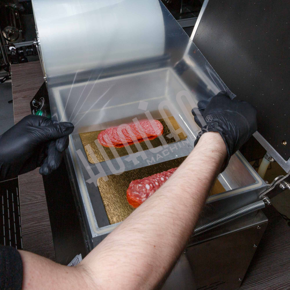 Скин-упаковочная машина HLV-300VST NEW на два лотка (глубина лотка 40 мм) Hualian - Купить с доставкой по всей Беларуси