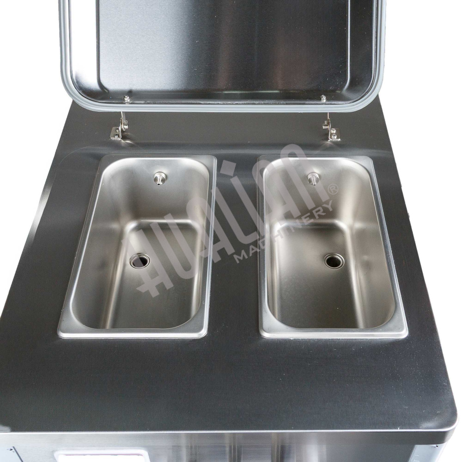 Фризер для мягкого мороженого HIM-03 с функцией ночного хранения и помпой (3 рожка) Hualian - Купить с доставкой по всей Беларуси