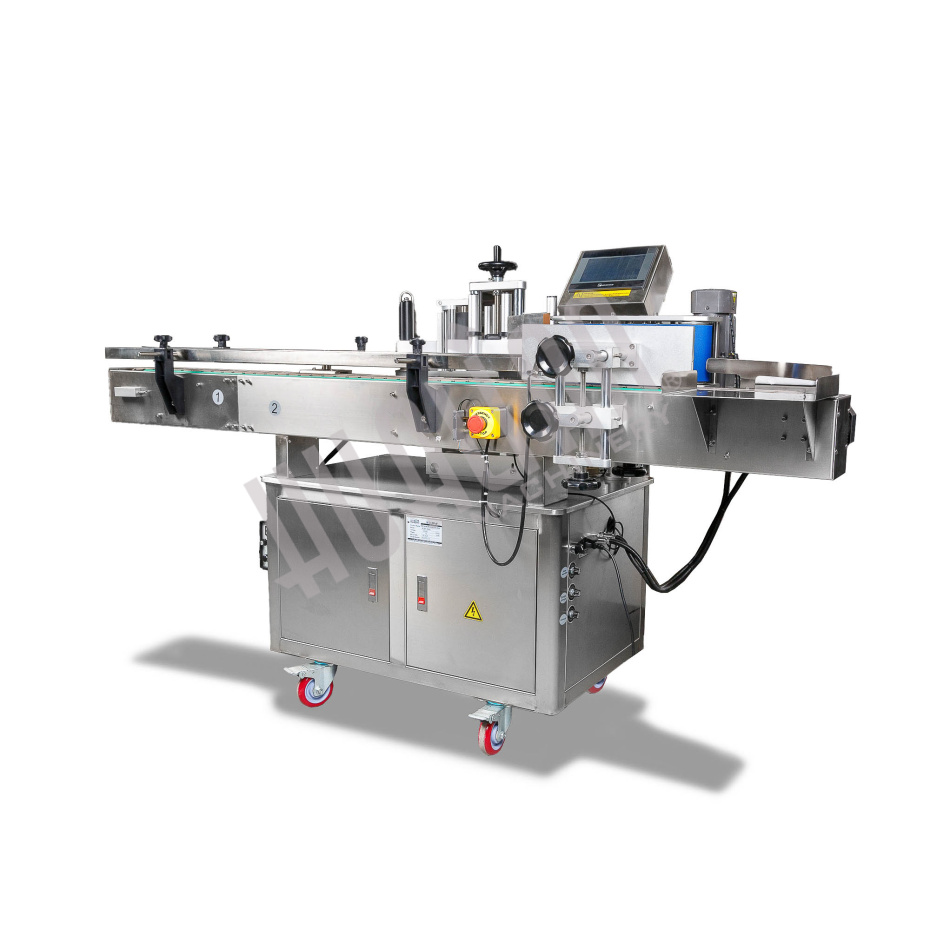 Напольный автоматический этикетировщик для круглой тары с датером HLMT-200D Hualian - Купить с доставкой по всей Беларуси