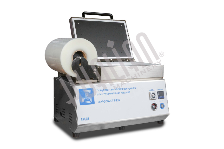 Скин-упаковочная машина HLV-300VST NEW на два лотка (глубина лотка 55 мм) Hualian - Купить с доставкой по всей Беларуси