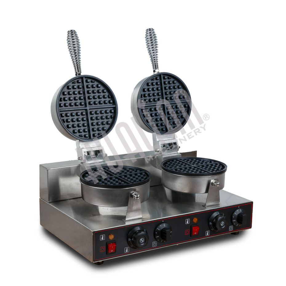 Вафельница для объемных вафель HWB-2 (2 секции, круг) Hualian - Купить с доставкой по всей Беларуси