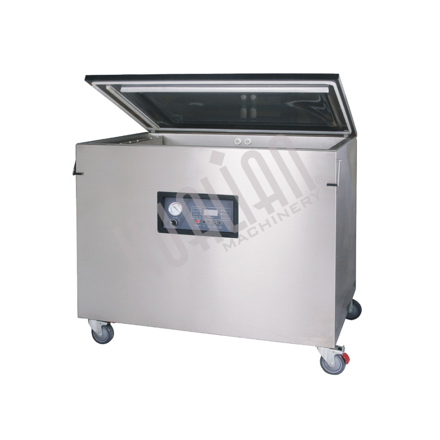Напольный вакуумный упаковщик DZQ-1000/2L (нерж., газ)