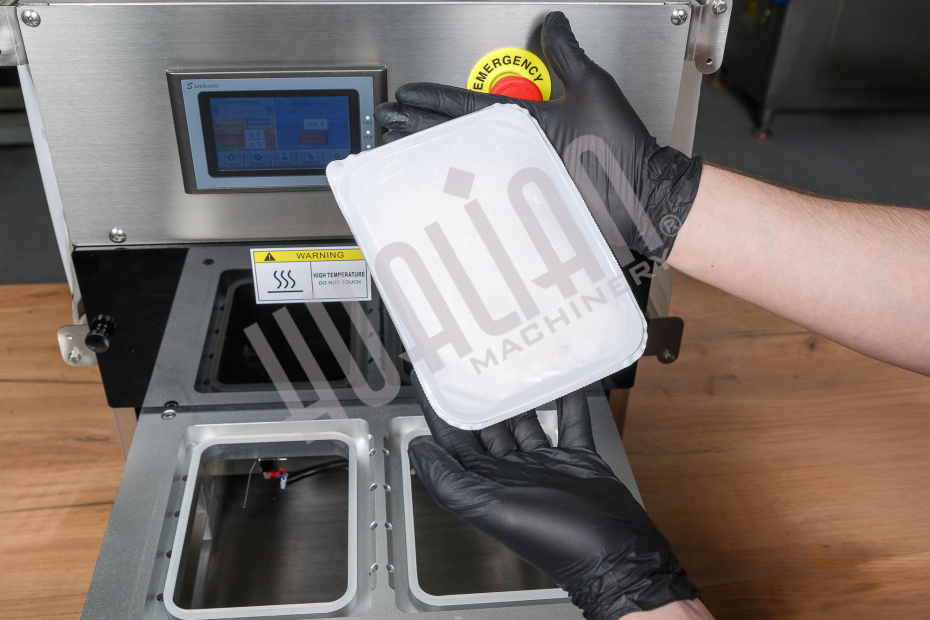 Запайщик лотков с газонаполнением EV-271 (187*137*120 мм, 2 лотка за цикл) Hualian - Купить с доставкой по всей Беларуси