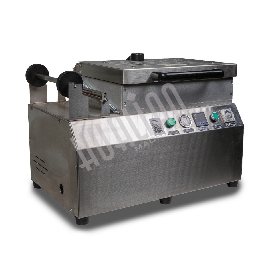 Ручной вакуумный пищевой скин-упаковщик HLV-300VST (глубина лотка 55 мм,2 лотка) PREMIUM Hualian - Купить с доставкой по всей Беларуси